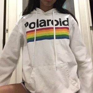 White Polaroid Hoodie